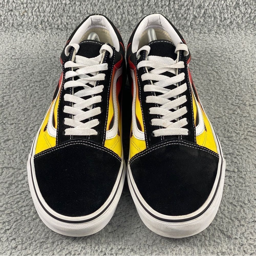 VANS FLAME OLD SKOOL SHOES MANS 11.5 PRINTS LACE UP MULTI COLOR SUEDE SNEAKERS - Picture 4 of 16